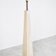 Conical travertine and brass floor lamp, 1970s by Camille Breesch