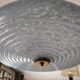 Art deco ceiling lamp in light blue clichy glass