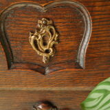Louis XV style chest of drawers in solid oak, 20th century