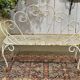 Banc de jardin en fer forgé des années 1950