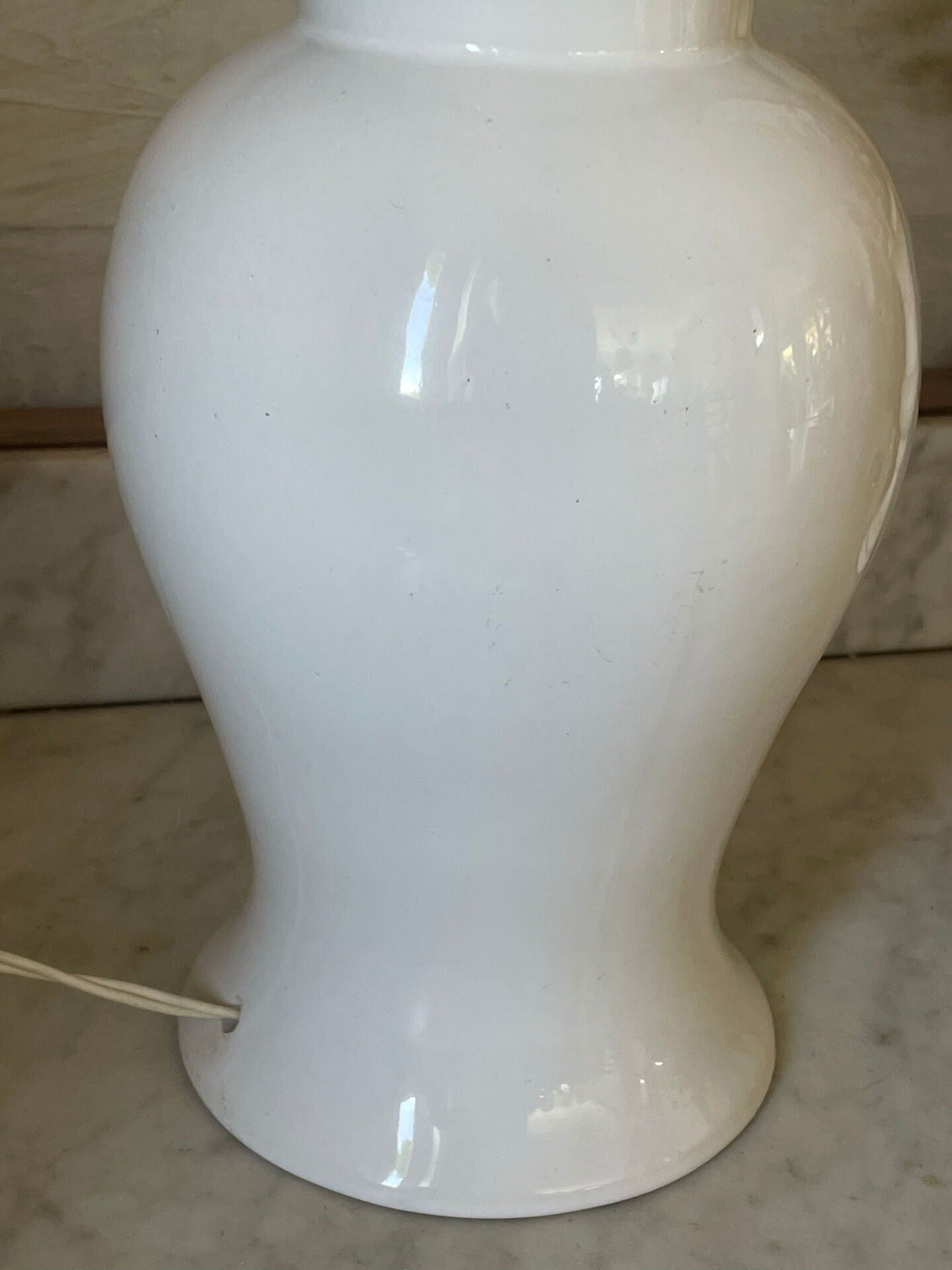 Vintage glazed ceramic lamp