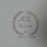 11 Plates decor plants , faience "'a d p" Haute Provence.