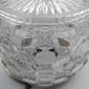 Biscuit, ice cube or candy pot, made of crystal and metal.