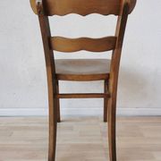 Vintage Wooden Dining Chair: Tyrolean Farmhouse Bistro, 1970s