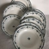 6 flat plates - Saint Amand - Argenton model