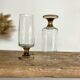 4 flutes with smoked glass feet