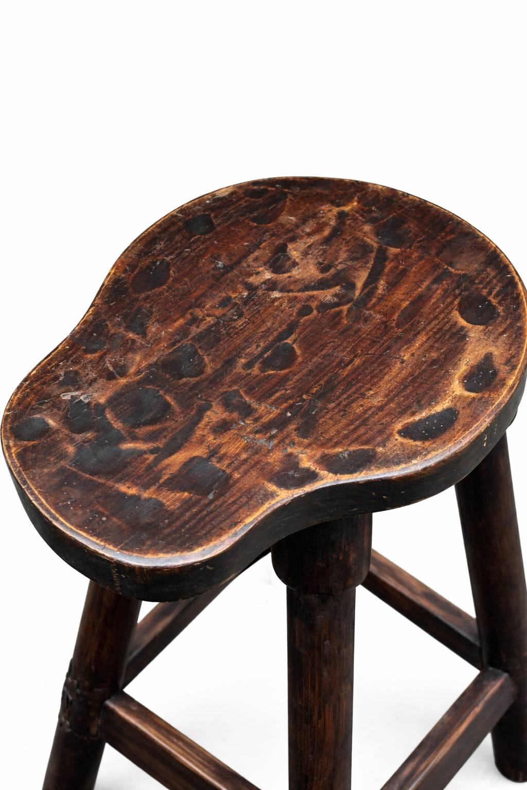 Tabourets de bar bois style Catalan Espagnol 1960s