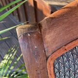 Antique Regency style armchair with complete restoration of the seat