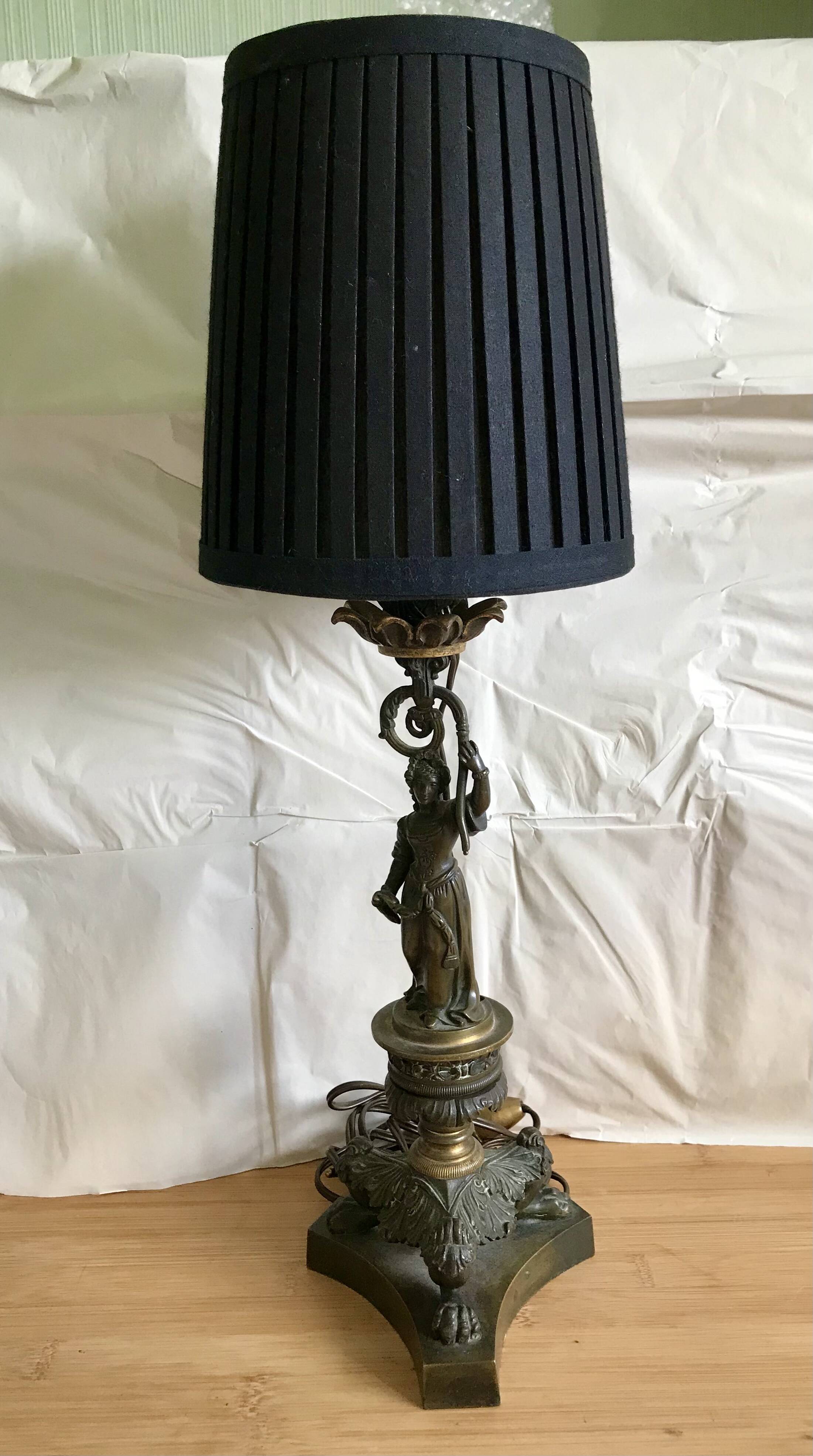 Louis Philippe bronze lamp