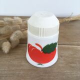Trio of opaline salt shakers