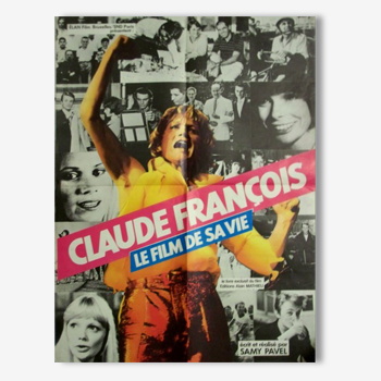 Poster movie original 1979.Claude francois.120x160 cm