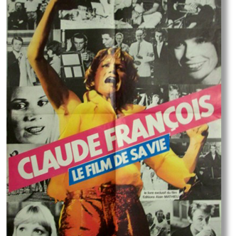 Poster movie original 1979.Claude francois.120x160 cm