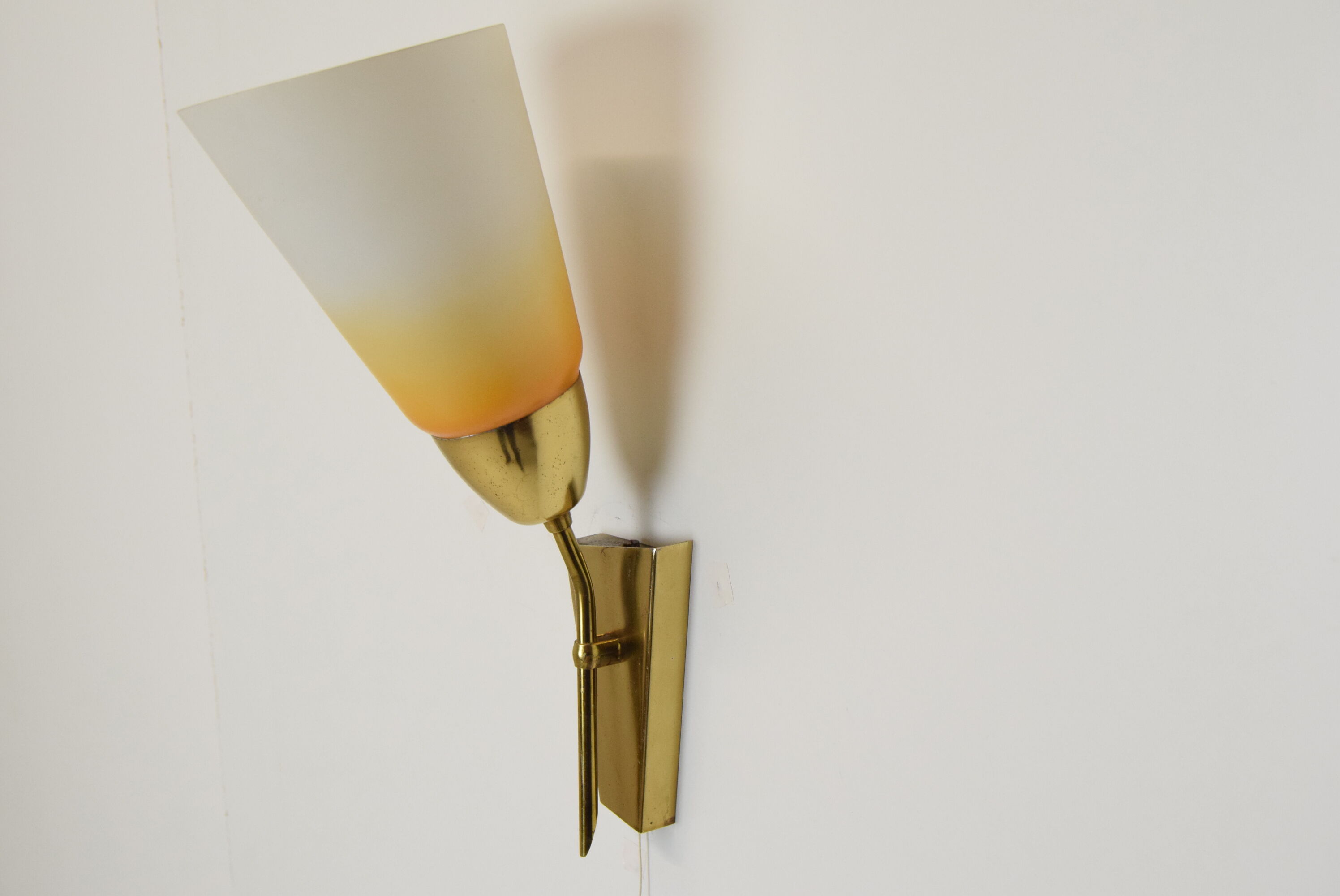 Mid-century wall lamp Kamenicky Senov, 1960