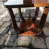 Table basse / d'appoint en bois de plaquage style Art Déco.