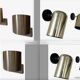 Set of 7 brass wall lights