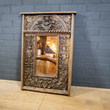 Italian Oak mirror handicraft