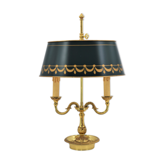 Hot water bottle lamp in solid bronze gilded louis XVI style "Lucien Gau"