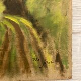 Peinture paysage vintage
