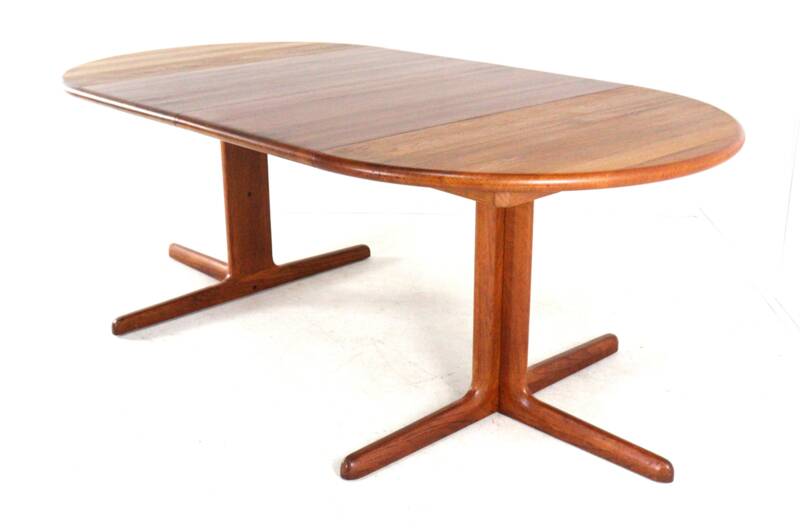 Table à manger extensible ronde 2x 'Gistrup' danoise