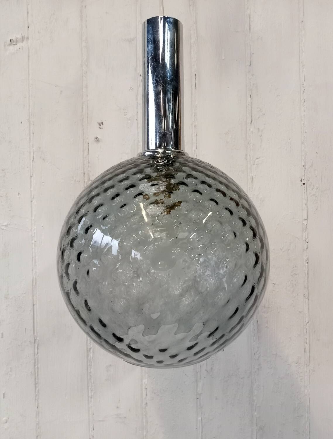 Vintage bubble glass ball pendant light