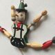 Articulated wooden puppet