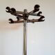 Space age 1970 coat rack in chromed metal and Bakelite