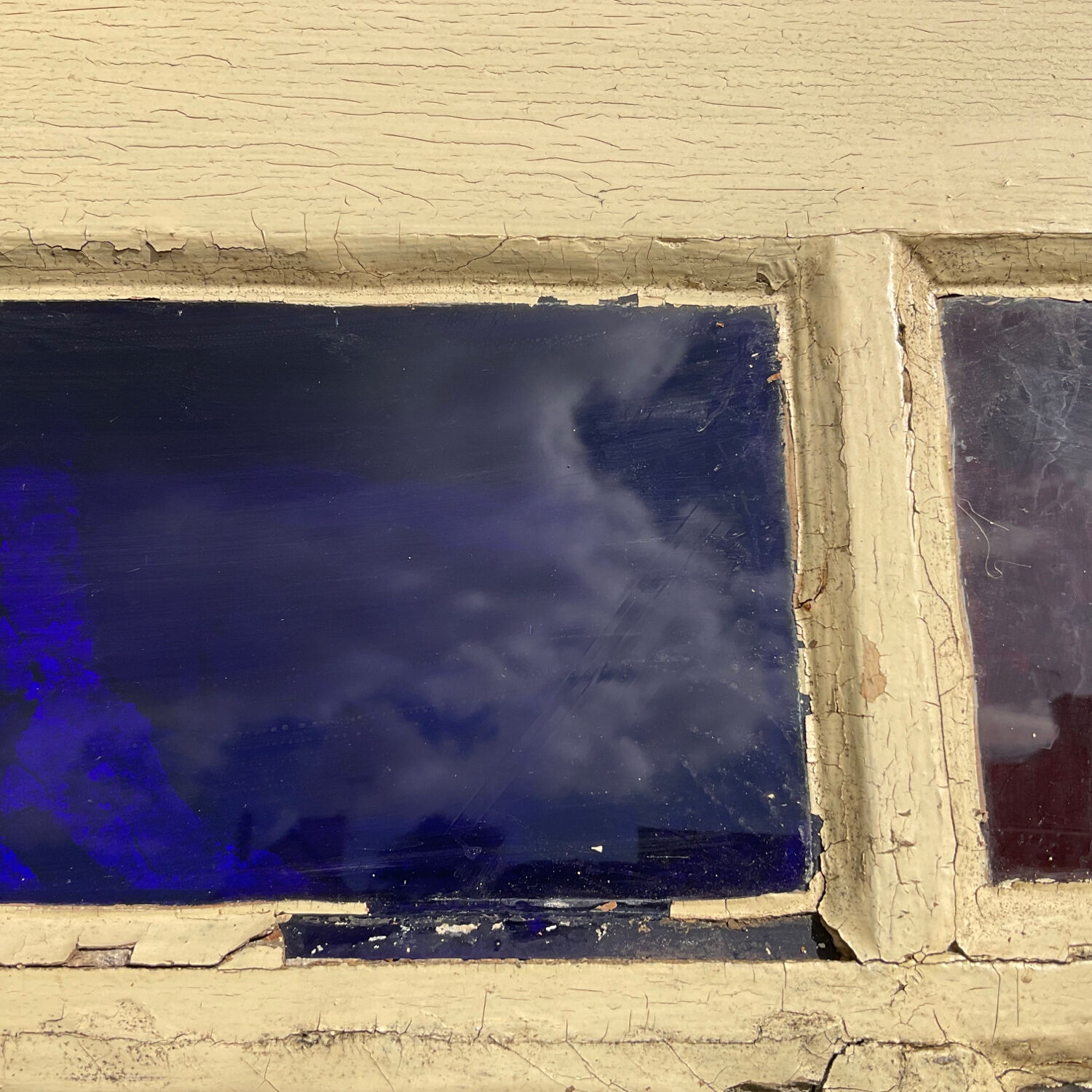 Old glass door L 92 x H 205