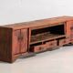Meuble TV ancien à patine rouge (c.1900) #22