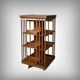 Large Revolving Mahogany Bookcase, England – Late 19th Century