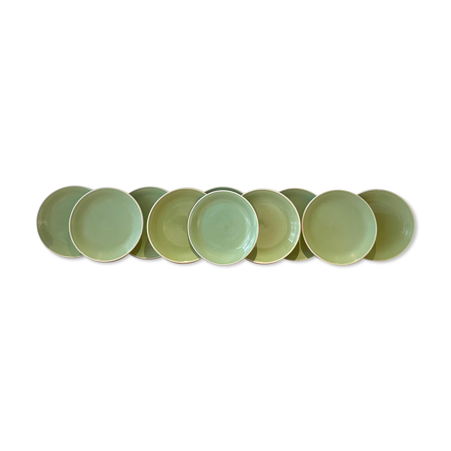 Service of 10 Rössler dessert plates