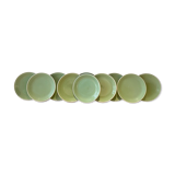 Service of 10 Rössler dessert plates