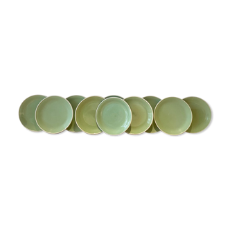 Service of 10 Rössler dessert plates