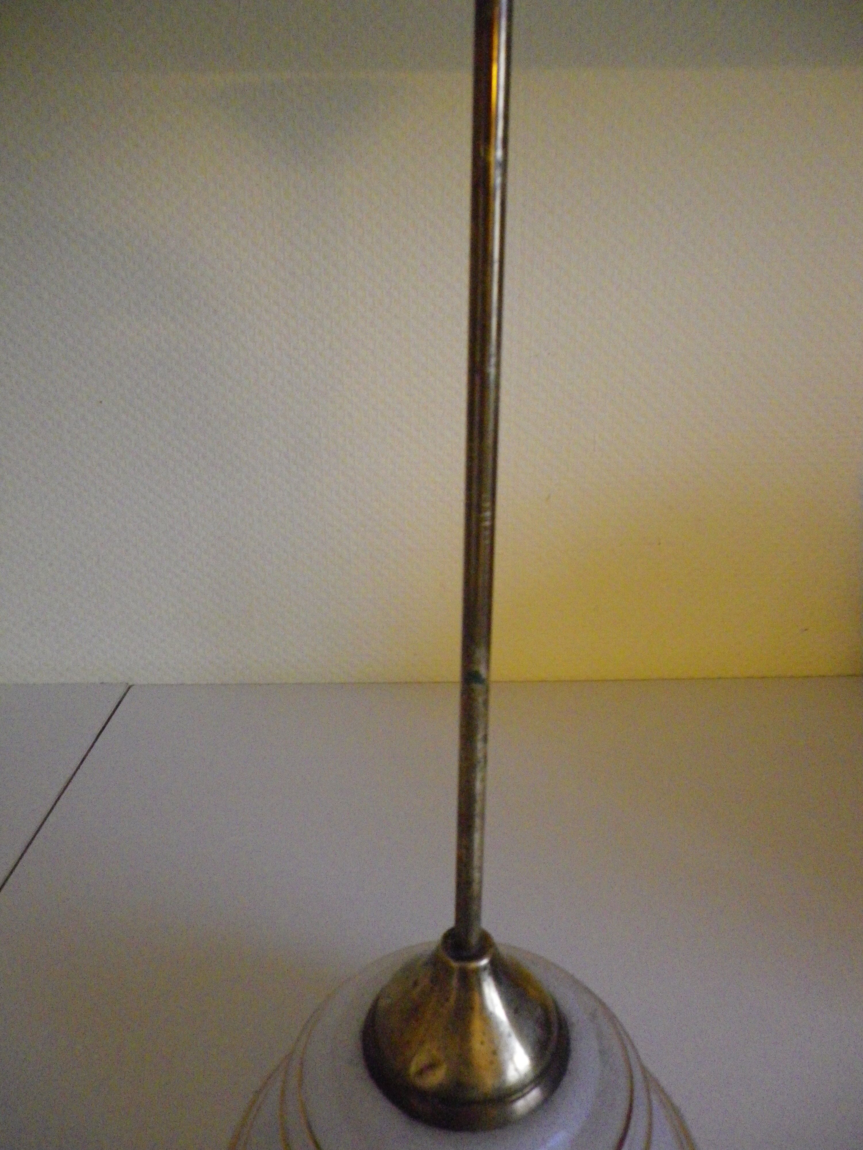 Suspension in brass and glass opaque Netherlands 1960s/1970s