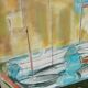 Large-format painting Marine Port of Collioure