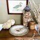 Old earthenware dish Moulin des loups and Hamage