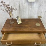 Chest of drawers with compass feet