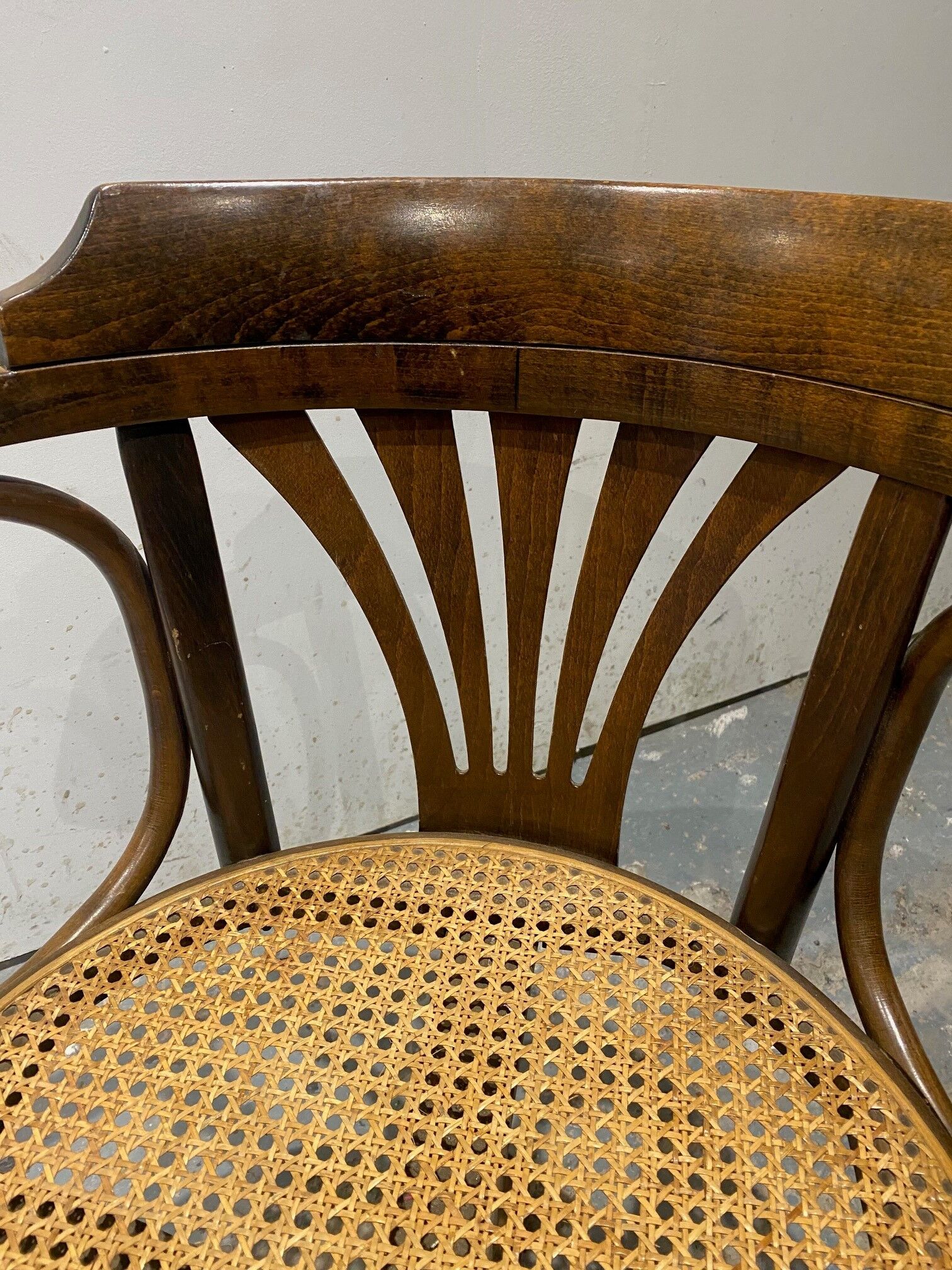 American office chair swivel wood and canning