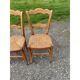 6 chaises paillées anciennes