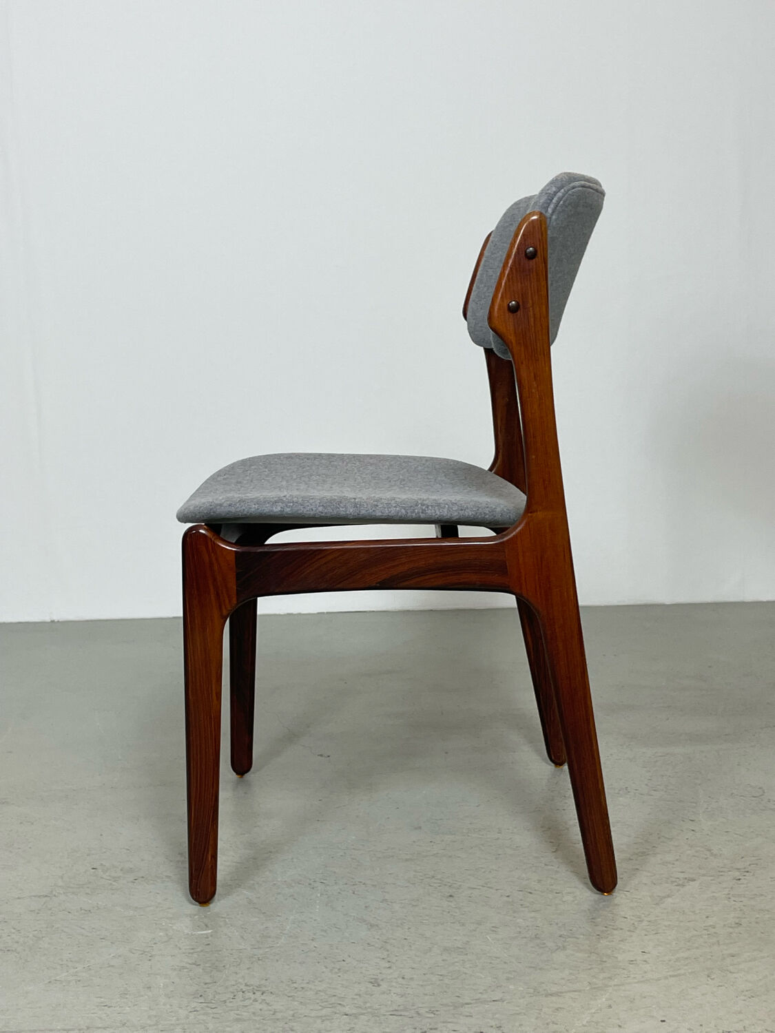 Danish mid-century palisander dining chair model 49 by erik buch for o.d. mobler, 1960s
