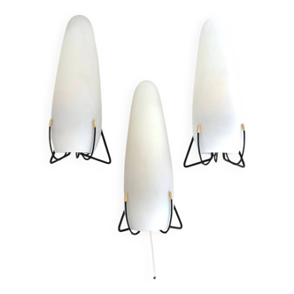 Three Scandinavian wall lamps by Louis Kalff for Philips, 1960s
