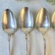 Set of 6 mismatched vintage soup spoons
