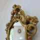 Baroque style mirror in gilded resin 60s 70s