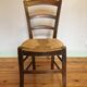 Wooden straw chair