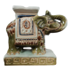 Ceramic elephant, green