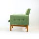 Midcentury Armchair In Fabric & Beech, Czechoslovakia 1960s