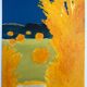 Original lithograph by Bernard Cathelin, the intelligence of flowers II, 1988