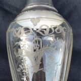 Carafon métal argenté