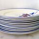 Set of 15 plates art nouveau kg lunéville