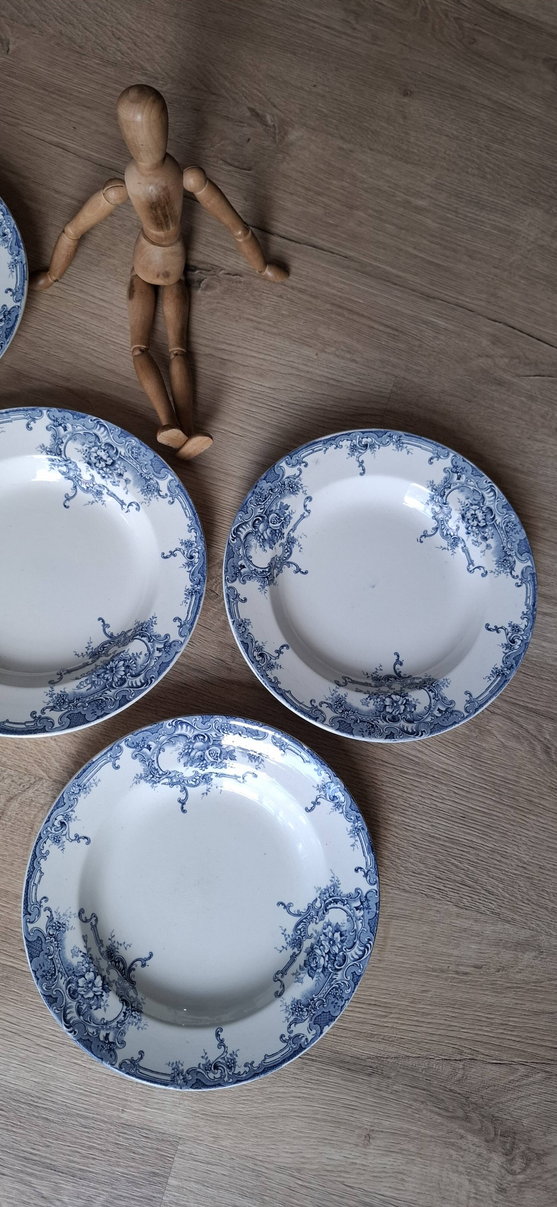 Set of 5 Dolphin plates BFK 1920