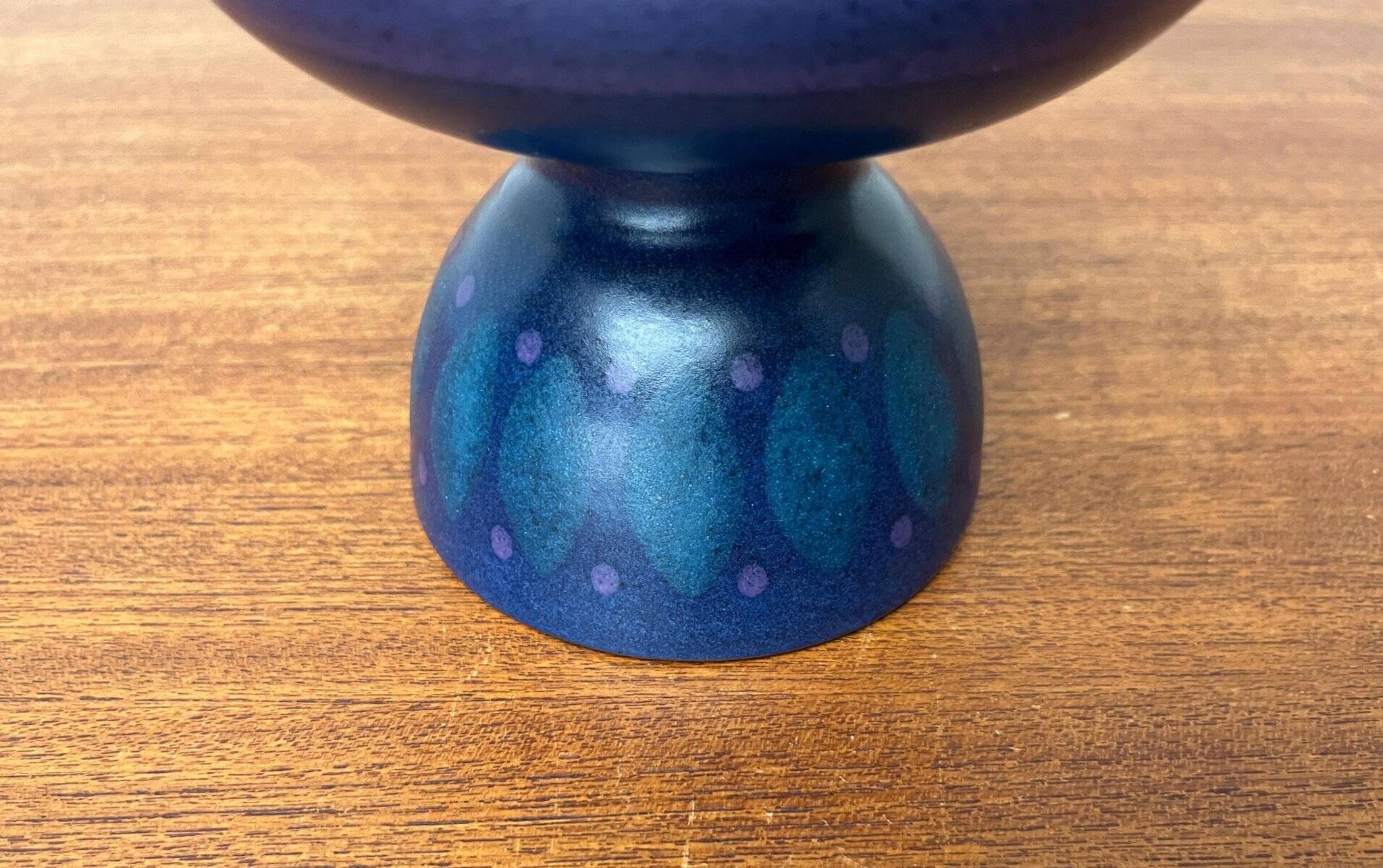 Vintage pottery candlestick from West Germany by KMK Keramik Manufaktur Kupfermühle, 1970s.